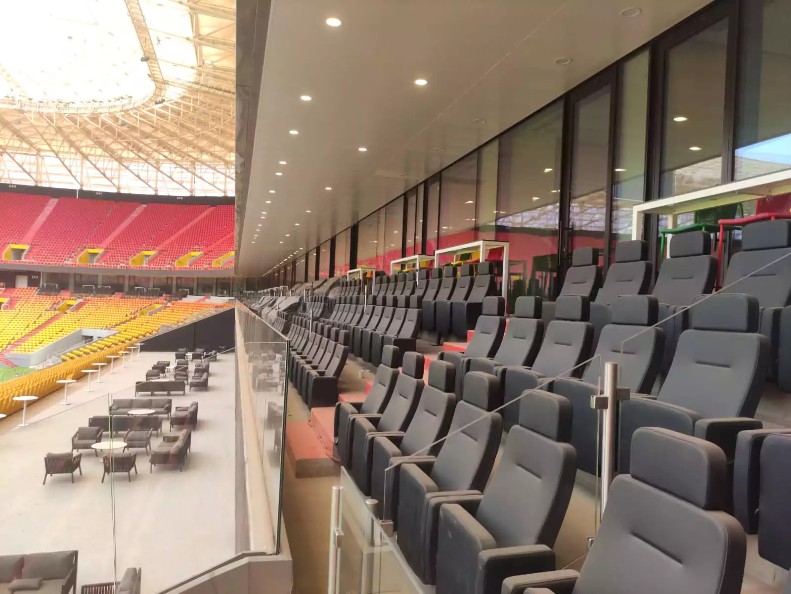 UV-Protected Stadium Chairs Installed Image